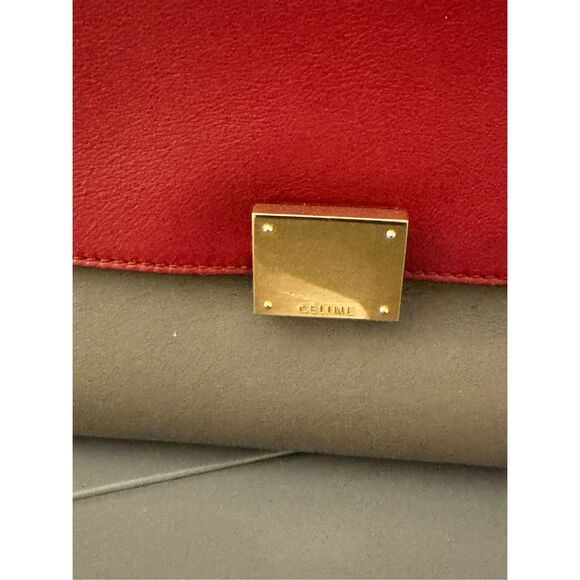 Céline Trapeze Multicolor Leather Handbag - Picture 2 of 8